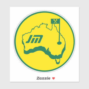 Australian Golfing Gifts Sticker