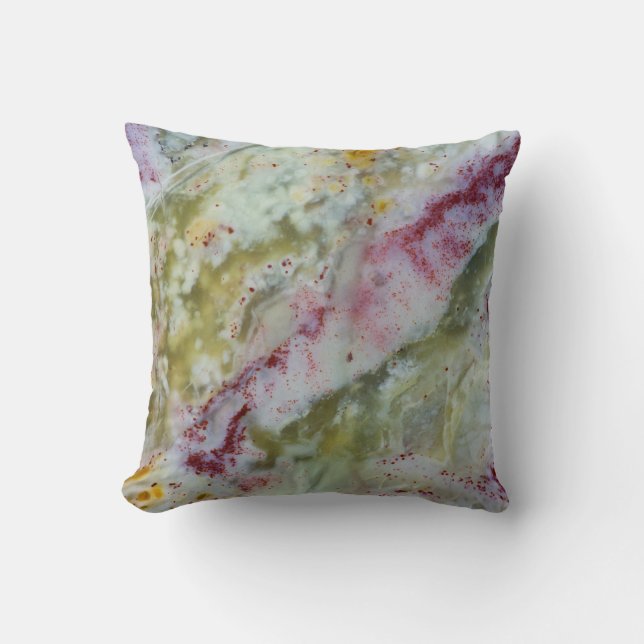 Australian Green Opalite Throw Pillow (Front)