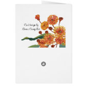 Australian gum tree blossoms cards (Back)