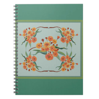Australian gum tree blossoms notebook