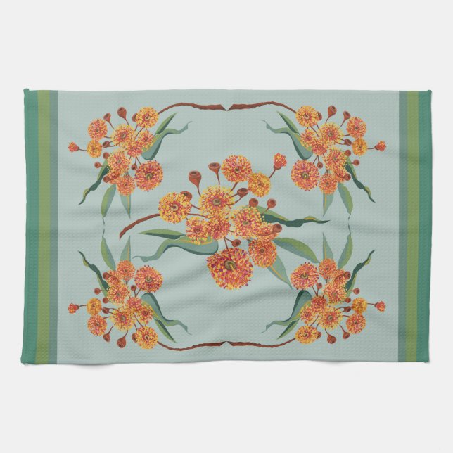 Australian gum tree blossoms towel (Horizontal)