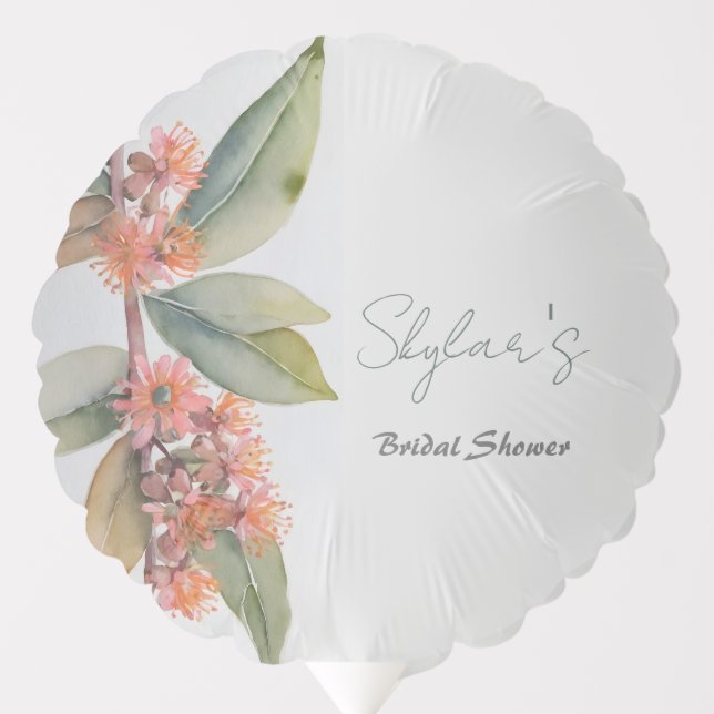 Australian Gumnut Flowers Bridal Shower Ballon Balloon (Front)
