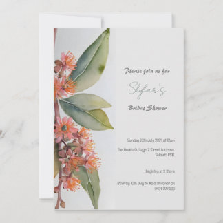 Australian Gumnut Flowers Invitation