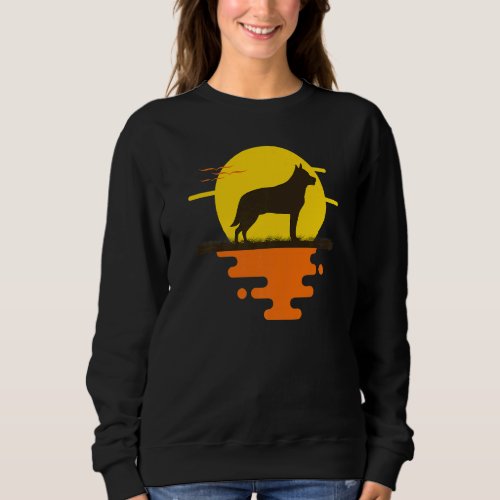 Australian Heeler Cattle Dog Retro  2 Sweatshirt