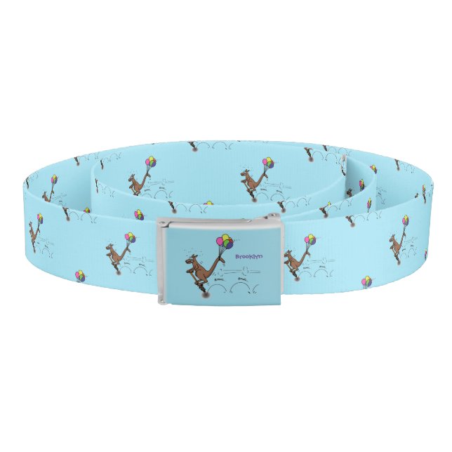 Australian humor kangaroo cartoon illustration belt (Coil)