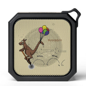 Australian humor kangaroo cartoon illustration bluetooth speaker