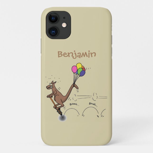 Australian humor kangaroo cartoon illustration Case-Mate iPhone case (Back)