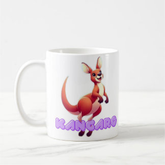 Australian humour cut kangaroo carton mug