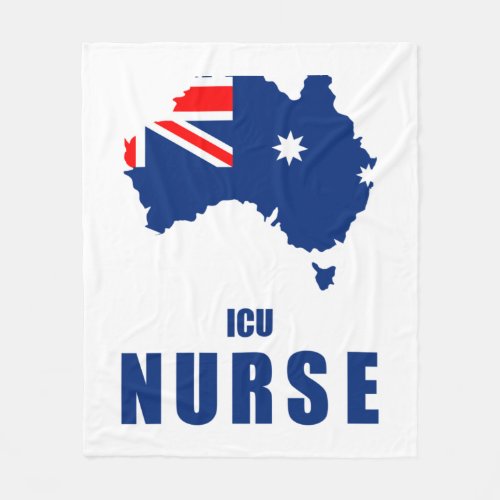 Australian ICU Nurse Fleece Blanket