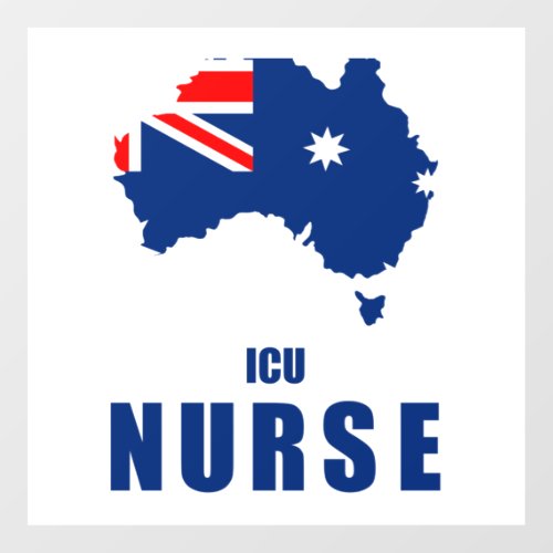 Australian ICU Nurse Floor Decals