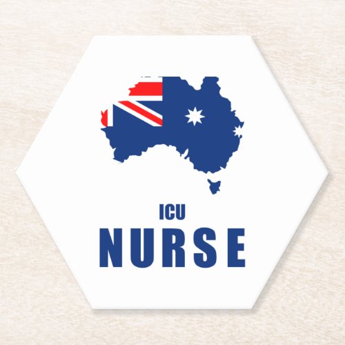 Australian ICU Nurse Paper Coaster