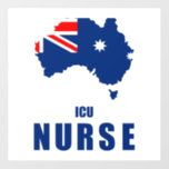 Australian ICU Nurse Wall Decal