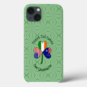 Australian Irish American Shamrock Personalized  iPhone 13 Case