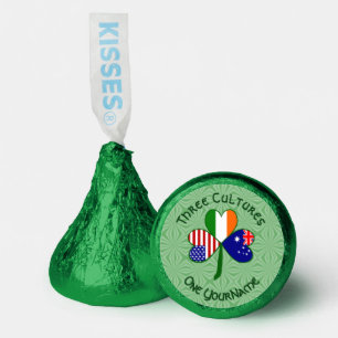 Australian Irish American Shamrock Personalized  Hershey®'s Kisses®