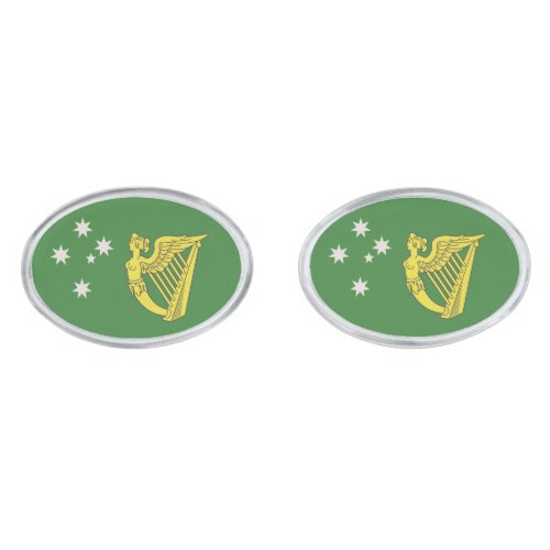 Australian Irish_heritage flag Cufflinks