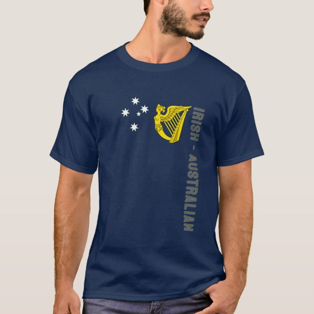 Australian Irish-heritage personalized T-Shirt (Front)