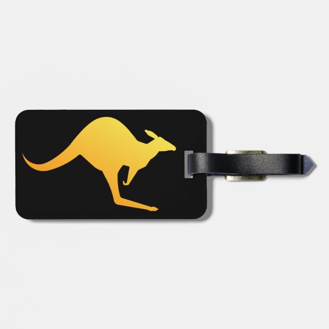 Australian kangaroo Image Luggage Tag (Back Horizontal)