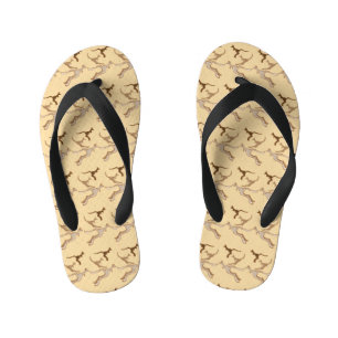 Australian kangaroos kid's flip flops