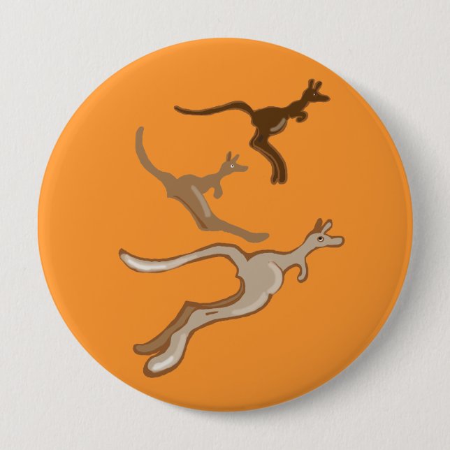 Australian Kangaroos Pinback Button (Front)