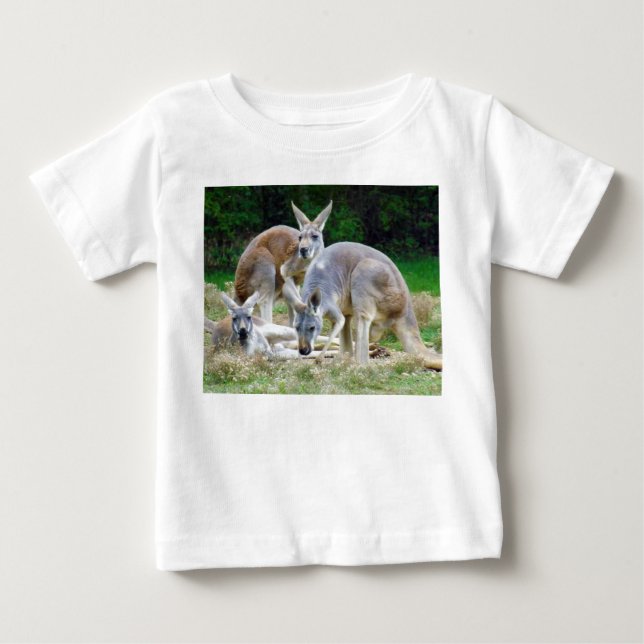 Australian Kangaroos Relaxing in the Sun Baby T-Shirt (Front)
