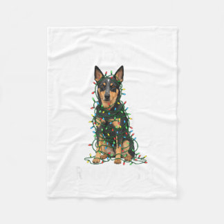 Australian Kele Christmas I'm Fine Everything Is F Fleece Blanket