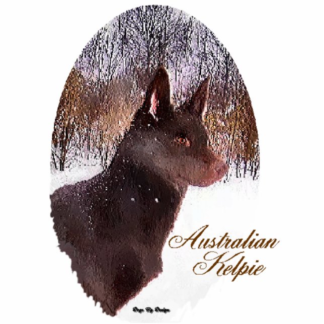 Australian Kelpe Christmas Gifts Ornament (Front)