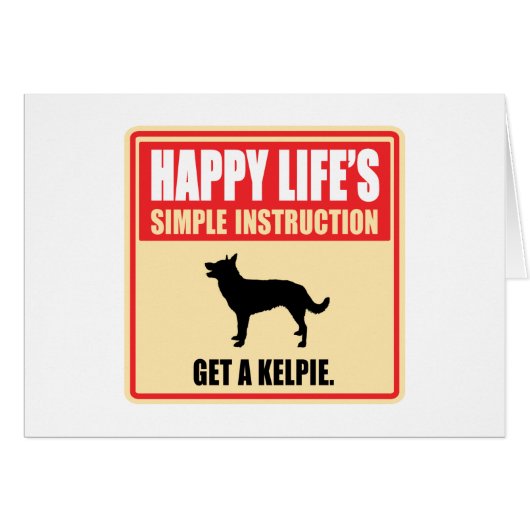 Australian Kelpie Cards (Front Horizontal)