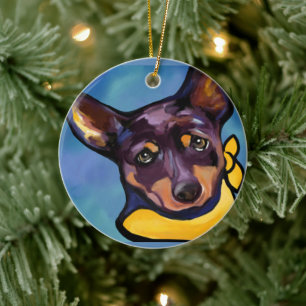 AUSTRALIAN KELPIE CERAMIC ORNAMENT