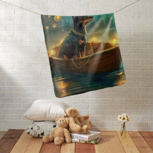 Australian Kelpie Christmas Festive Voyage Baby Blanket