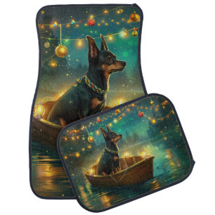 Australian Kelpie Christmas Festive Voyage Car Floor Mat