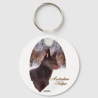 Australian Kelpie Christmas Gifts Keychain