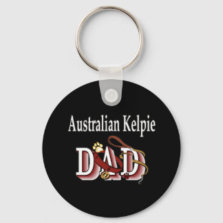 australian kelpie dad Keychain