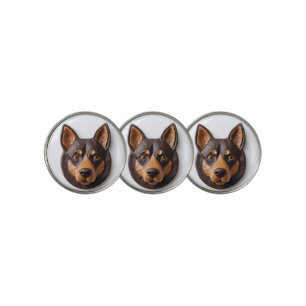 Australian Kelpie Dog 3D Inspired Golf Ball Marker