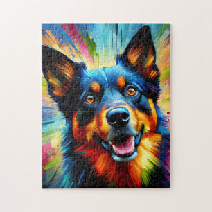 Australian Kelpie Dog Acrylic Print   Colorful Jigsaw Puzzle