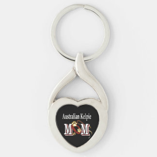 Australian Kelpie Dog MOM Keychain