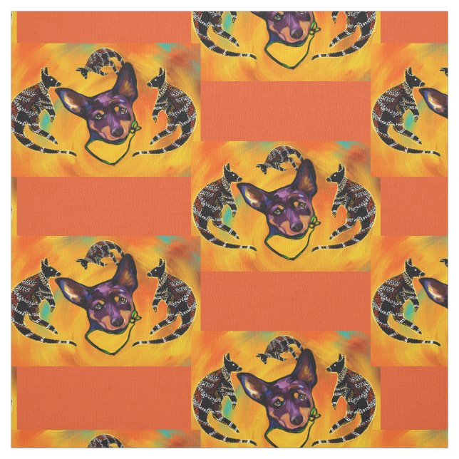 AUSTRALIAN KELPIE FABRIC (Swatch)