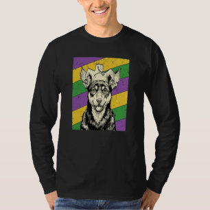Australian Kelpie Jester Mardi Gras Dog Mom or Dad T-Shirt