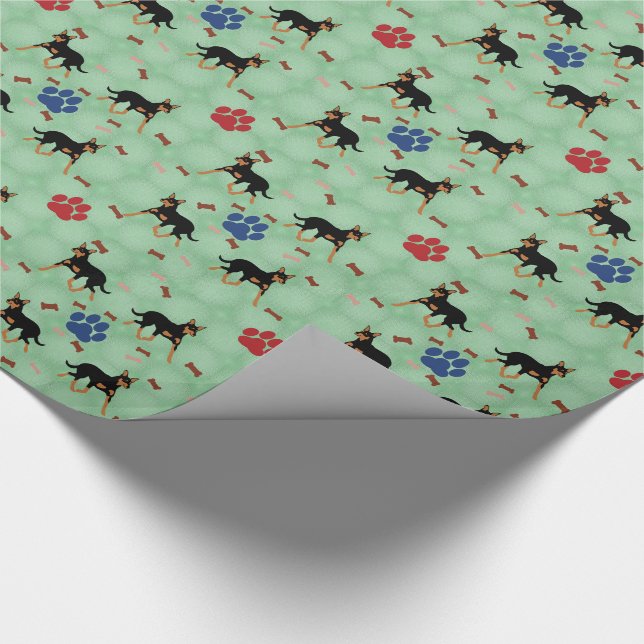 Australian Kelpie Wrapping Paper (Corner)