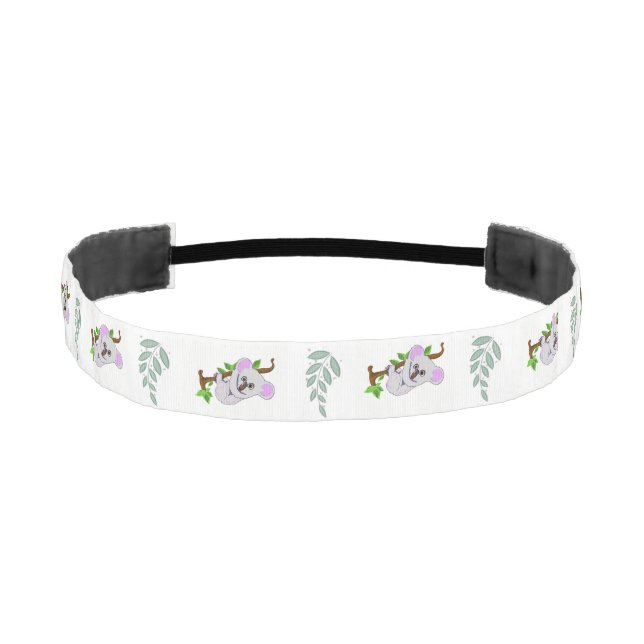 Australian Koala and Eucalyptus Athletic Headband (Front)