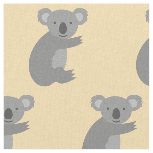 Australian koala bear pattern fabric DIY textile
