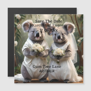 Australian Koala Bear White Wedding,
