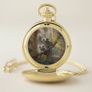 Australian Koala Wildlife Keepsake Pocket Watch