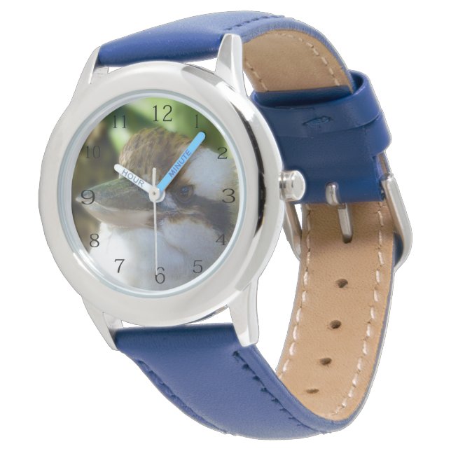 Australian Kookaburra Close Up, Kids Watch (Angled)