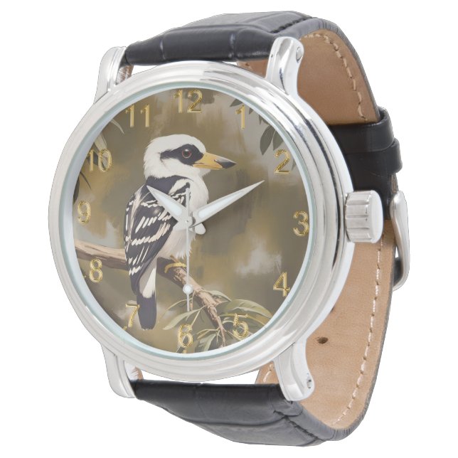Australian Kookaburra Painting, Watch (Angled)