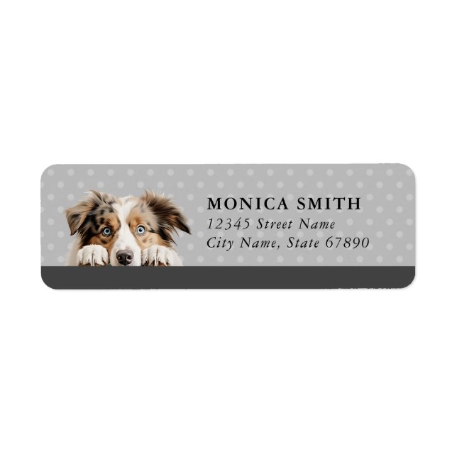 Australian Koolie Return Address Labels (Front)