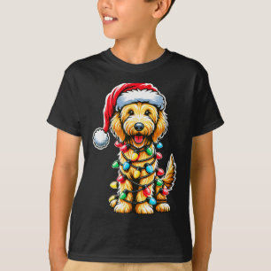 Australian Labradoodle Christmas Tree Xmas Santa L T-Shirt