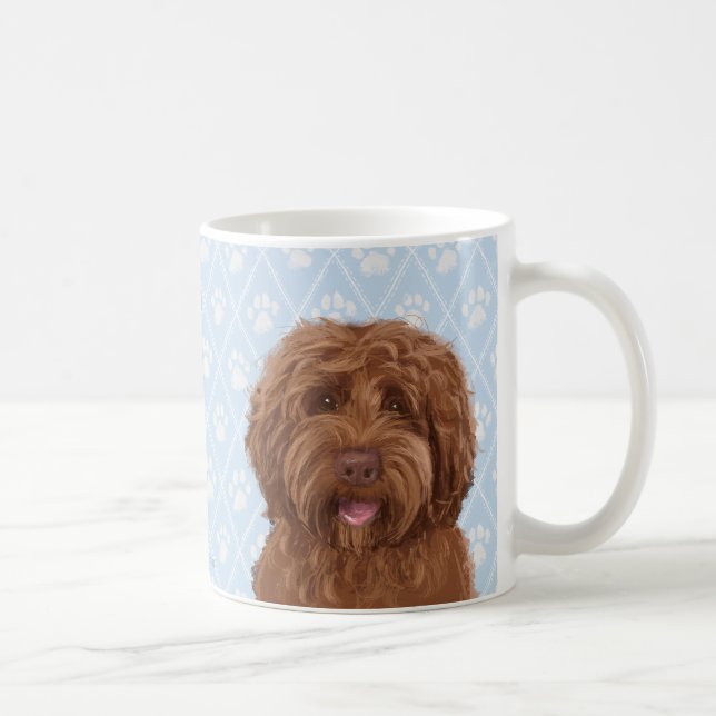 Australian labradoodle coffee mug (Right)