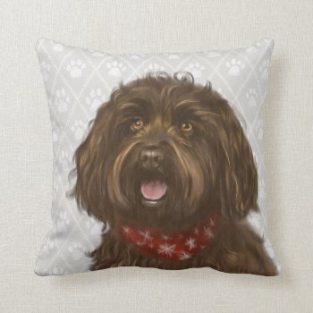 Australian Labradoodle Darcey Throw Pillow by LabradoodleLove at Zazzle