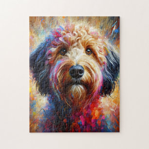Australian Labradoodle Dog Acrylic Print Jigsaw Puzzle