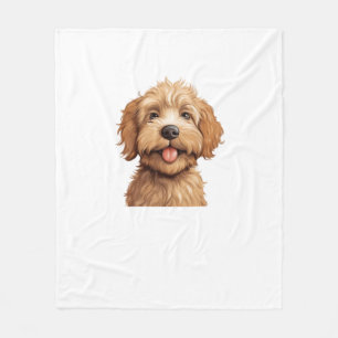 Australian Labradoodle Fleece Blanket